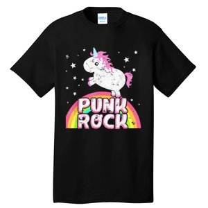 Funny Ironic Cool Unicorn Punk Rock Rap Music Festival Tall T-Shirt