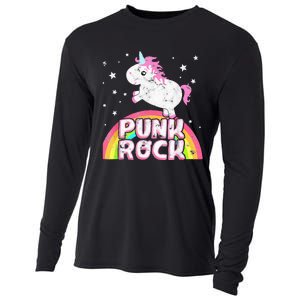 Funny Ironic Cool Unicorn Punk Rock Rap Music Festival Cooling Performance Long Sleeve Crew