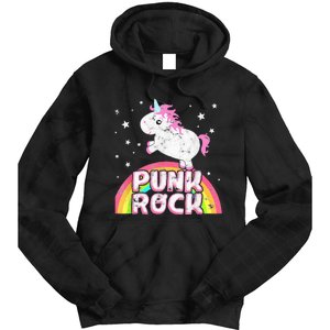 Funny Ironic Cool Unicorn Punk Rock Rap Music Festival Tie Dye Hoodie