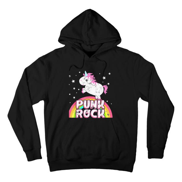 Funny Ironic Cool Unicorn Punk Rock Rap Music Festival Tall Hoodie