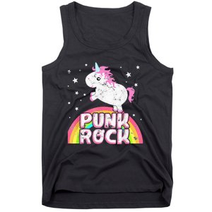 Funny Ironic Cool Unicorn Punk Rock Rap Music Festival Tank Top