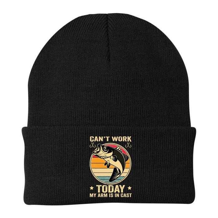 Fisherman, I can't work today my arm is in a cast, Funny Beanie