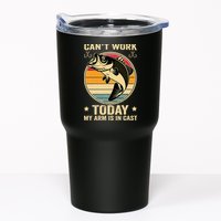 Fisherman, I can't work today my arm is in a cast, Funny Tumbler