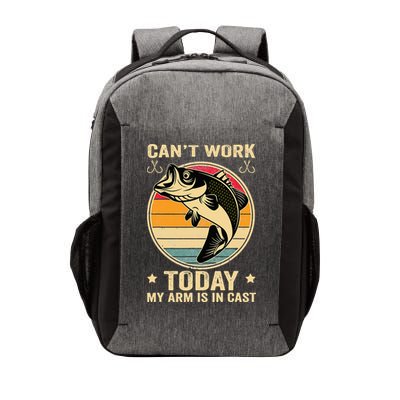 Fisherman, I can't work today my arm is in a cast, Funny Vector Backpack