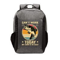 Fisherman, I can't work today my arm is in a cast, Funny Vector Backpack