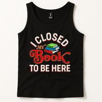 Funny I Closed My Book To Be Here Reading Fan Tank Top