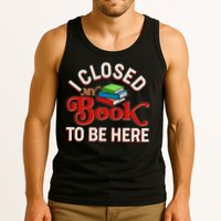Funny I Closed My Book To Be Here Reading Fan Tank Top