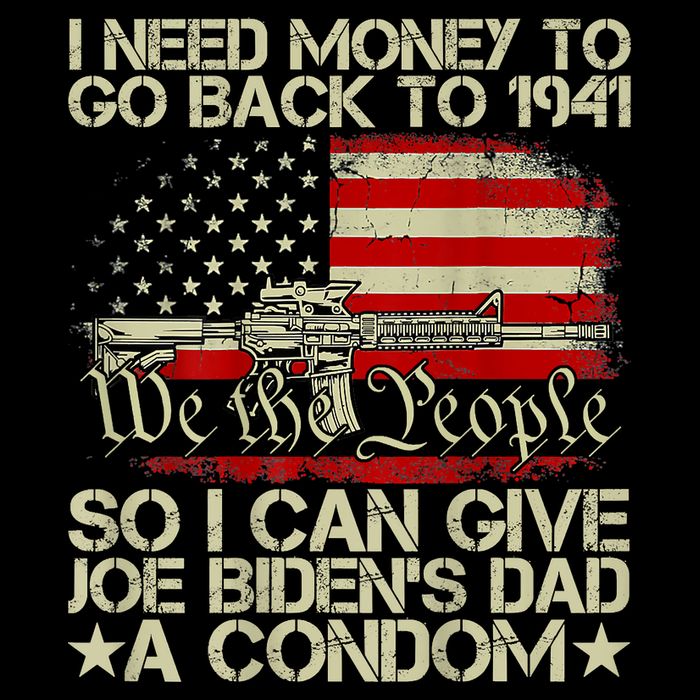 Funny I Can Give Joe BidenS Dad A Condom Cropped Pullover Crew