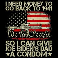 Funny I Can Give Joe BidenS Dad A Condom Wool Snapback Cap