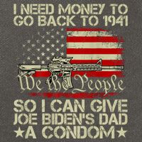 Funny I Can Give Joe BidenS Dad A Condom Cotton Canvas Backpack
