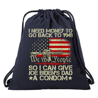 Funny I Can Give Joe BidenS Dad A Condom Drawstring Bag