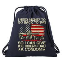 Funny I Can Give Joe BidenS Dad A Condom Drawstring Bag