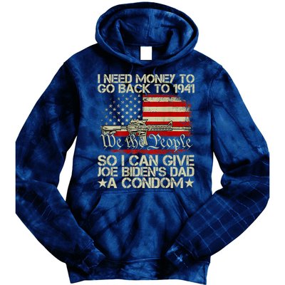 Funny I Can Give Joe BidenS Dad A Condom Tie Dye Hoodie