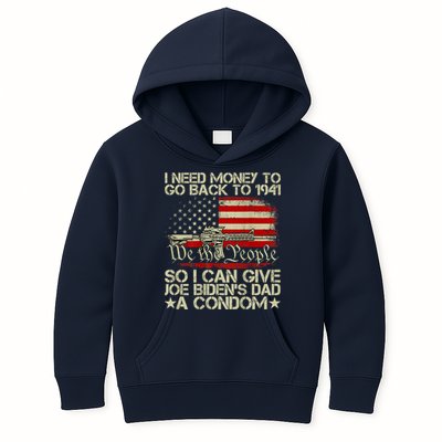 Funny I Can Give Joe BidenS Dad A Condom Kids Hoodie