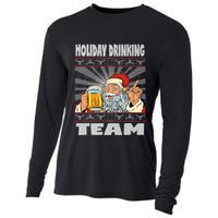 Funny Inappropriate Christmas And Holiday Drinking Team Cooling Performance Long Sleeve Crew