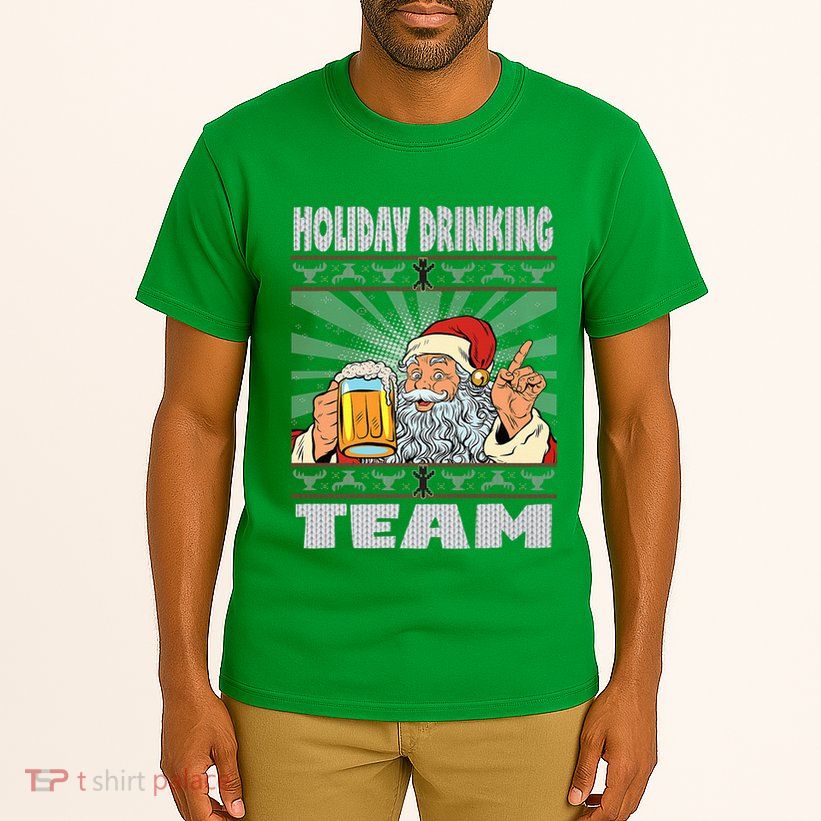 Funny Inappropriate Christmas And Holiday Drinking Team Tall T-Shirt