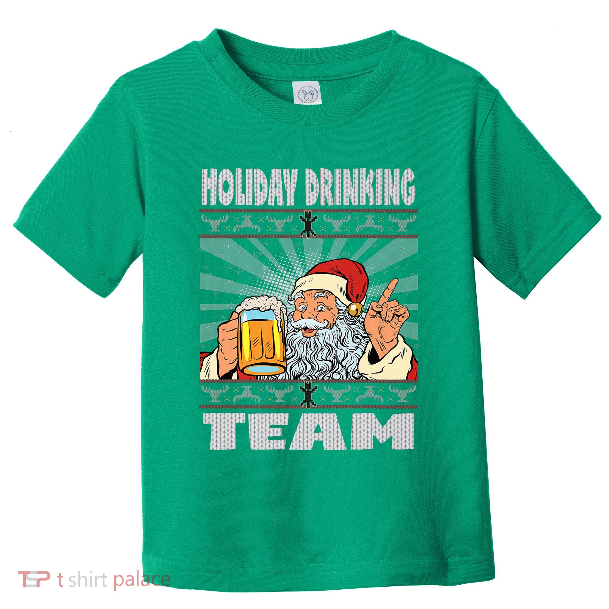 Funny Inappropriate Christmas And Holiday Drinking Team Toddler T-Shirt