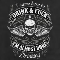 Funny I Came Here To Drink And Fuck I'm Almost Done Drinking Golf Towel