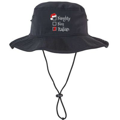 Funny Italian Christmas Gift Buon Natale Naughty Nice Bucket Hat