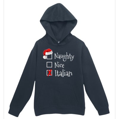 Funny Italian Christmas Gift Buon Natale Naughty Nice Urban Pullover Hoodie