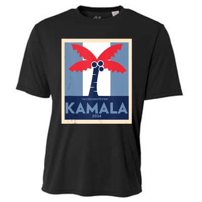 Funny IM Coconuts For Kamala Meme 2024 President Election Cooling Performance Crew T-Shirt