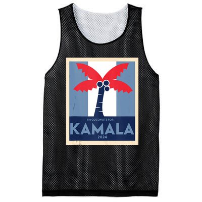 Funny IM Coconuts For Kamala Meme 2024 President Election Mesh Reversible Basketball Jersey Tank