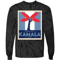 Funny IM Coconuts For Kamala Meme 2024 President Election Tie-Dye Long Sleeve Shirt