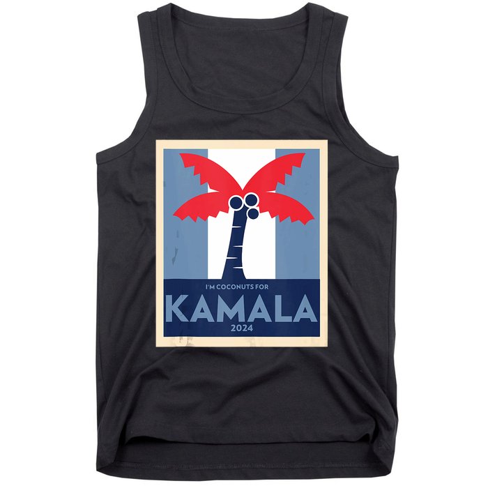 Funny IM Coconuts For Kamala Meme 2024 President Election Tank Top