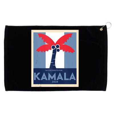 Funny IM Coconuts For Kamala Meme 2024 President Election Grommeted Golf Towel