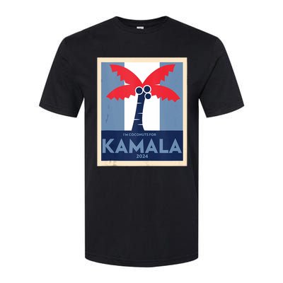 Funny IM Coconuts For Kamala Meme 2024 President Election Softstyle CVC T-Shirt