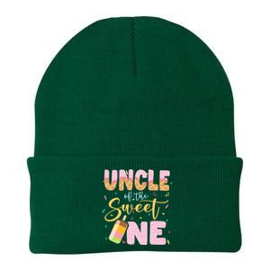 Funny Ice Cream Lover Sweetie  Uncle Of The Sweet One Knit Cap Winter Beanie