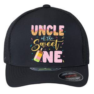 Funny Ice Cream Lover Sweetie  Uncle Of The Sweet One Flexfit Unipanel Trucker Cap