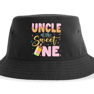 Funny Ice Cream Lover Sweetie  Uncle Of The Sweet One Sustainable Bucket Hat