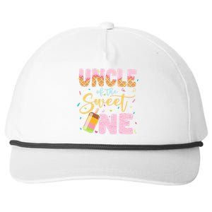 Funny Ice Cream Lover Sweetie  Uncle Of The Sweet One Snapback Five-Panel Rope Hat