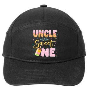 Funny Ice Cream Lover Sweetie  Uncle Of The Sweet One 7-Panel Snapback Hat