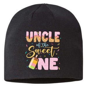 Funny Ice Cream Lover Sweetie  Uncle Of The Sweet One Sustainable Beanie