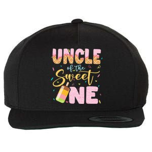 Funny Ice Cream Lover Sweetie  Uncle Of The Sweet One Wool Snapback Cap