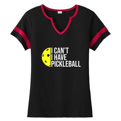 Funny I Cant I Have Pickleball For Pickleball Lovers Gift Ideas For Player Ladies Halftime Notch Neck Tee