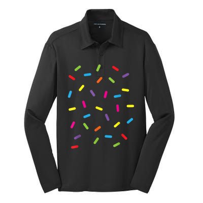 Funny Ice Cream Sprinkles Gift Halloween Costume Easy Gift Silk Touch Performance Long Sleeve Polo