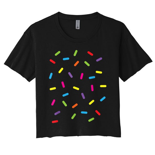 Funny Ice Cream Sprinkles Gift Halloween Costume Easy Gift Crop Top