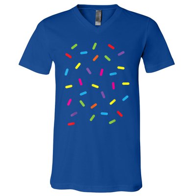 Funny Ice Cream Sprinkles Gift Halloween Costume Easy Gift V-Neck T-Shirt