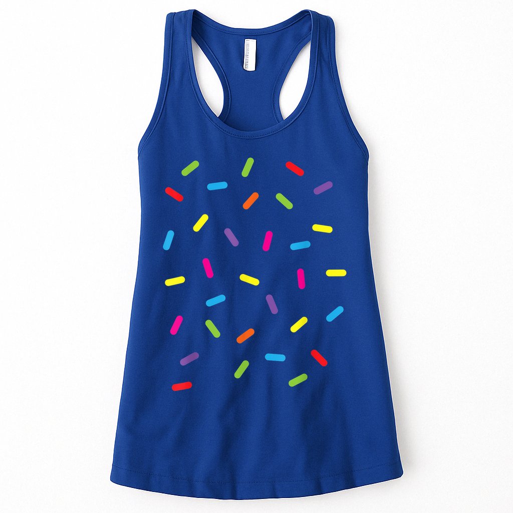Funny Ice Cream Sprinkles Gift Halloween Costume Easy Gift Womens Tank Top