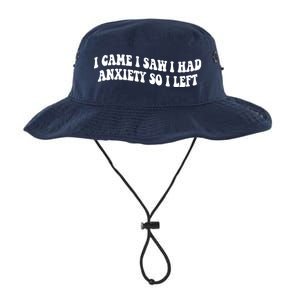 Funny I Came I Saw I Had Anxiety So I Left Anxiety Saying Legacy Cool Fit Booney Bucket Hat