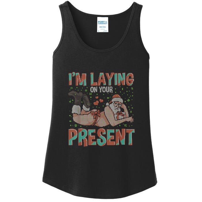 Funny Inappropriate Christmas Women Ladies Essential Tank