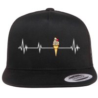 Funny Ice Cream Ice Cream Lover Gift Ice Cream Flat Bill Trucker Hat