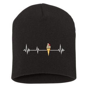 Funny Ice Cream Ice Cream Lover Gift Ice Cream Short Acrylic Beanie