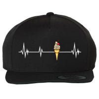 Funny Ice Cream Ice Cream Lover Gift Ice Cream Wool Snapback Cap