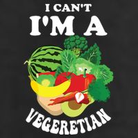Funny I Cant Im A Vegetarian Sayings Vegetable Graphic Adult Drive Performance Visor