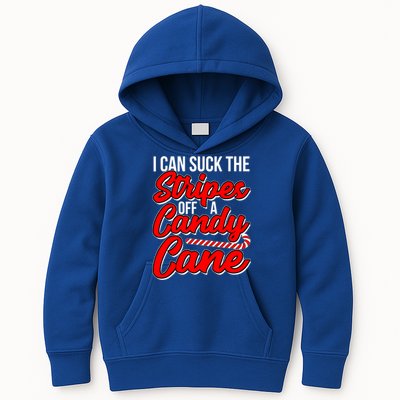 Funny I Can Suck The Stripes Off A Candy Cane Naughty Xmas Gift Kids Hoodie
