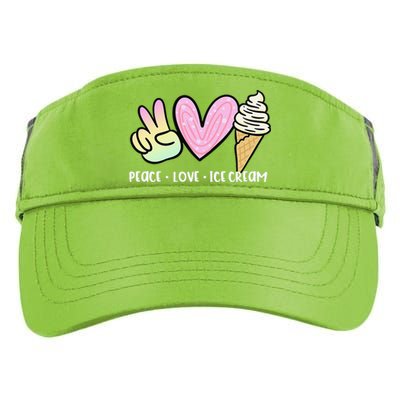 Funny Ice Cream Humor Ice Cream Lover Funny Summer Adult Drive Performance Visor